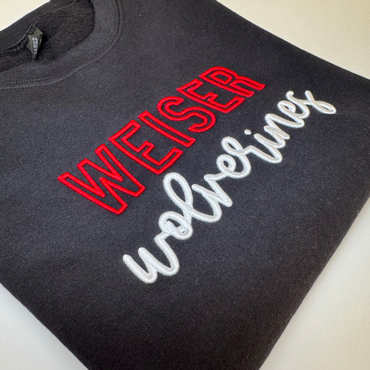 Game Day Puff Embroidered Sweatshirt