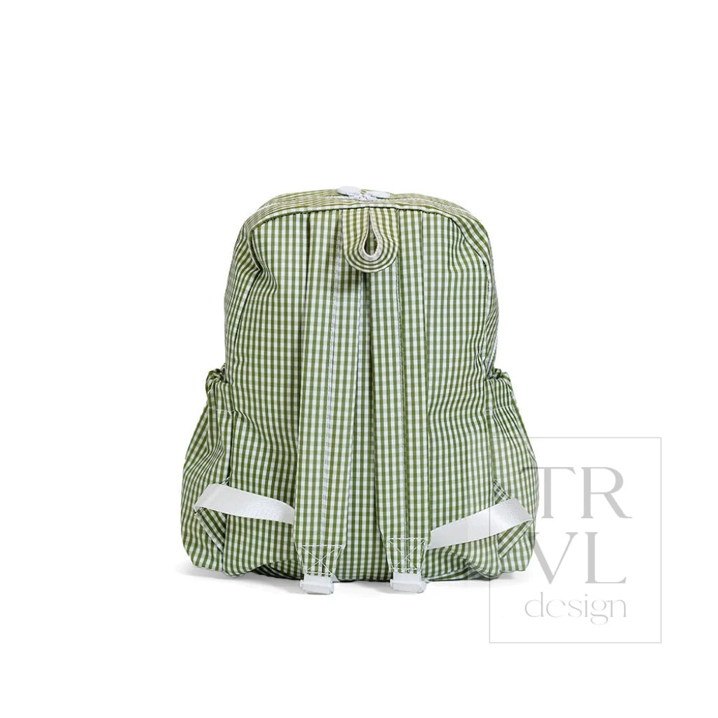 TRVL Moss Gingham Backpacker