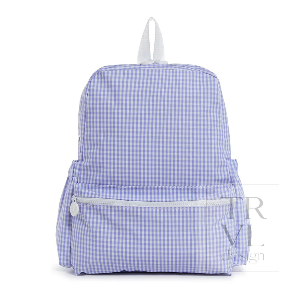 TRVL Lilac Gingham Backpackers