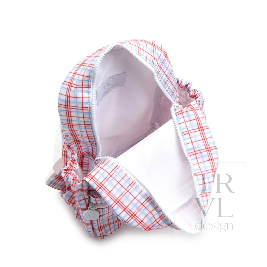 TRVL Classic Plaid Red Mini Backe