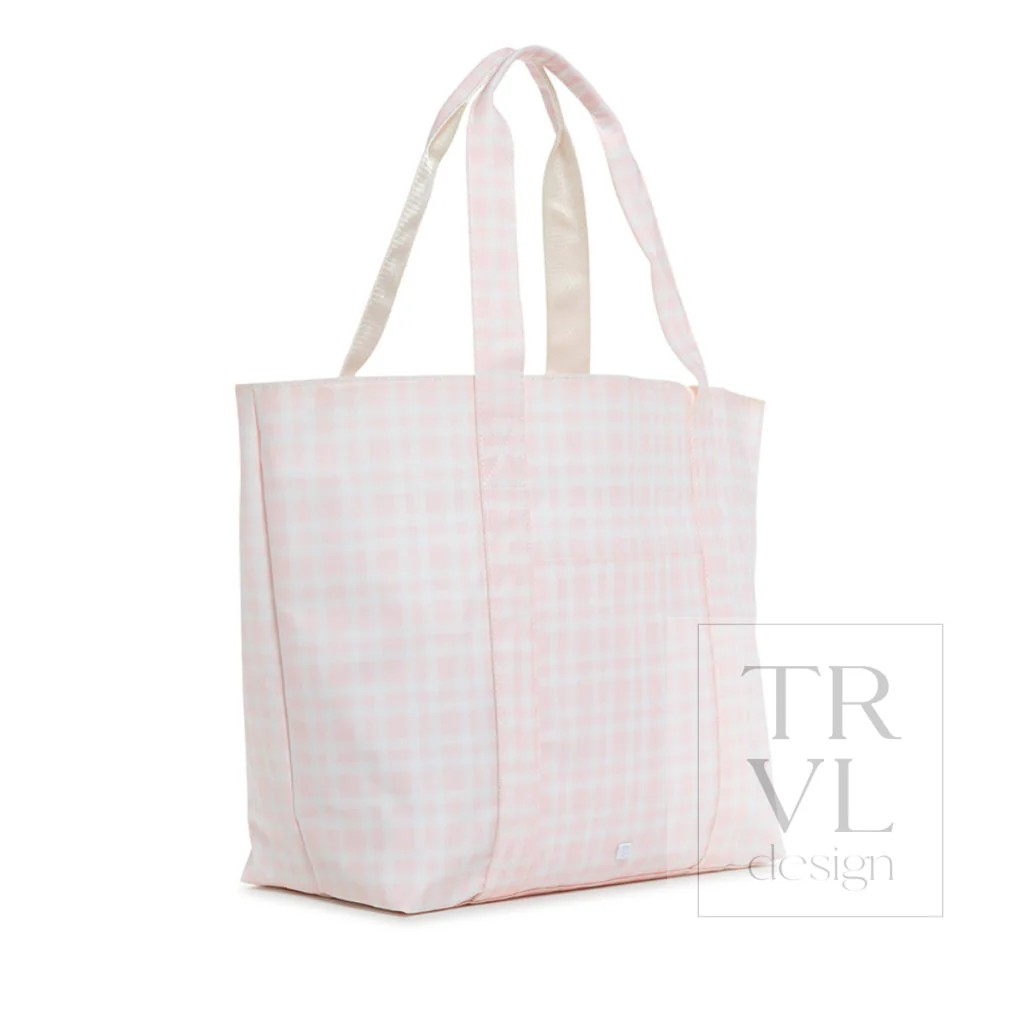 TRVL Pimlico Plaid Pink Jumbo X-Large Tote