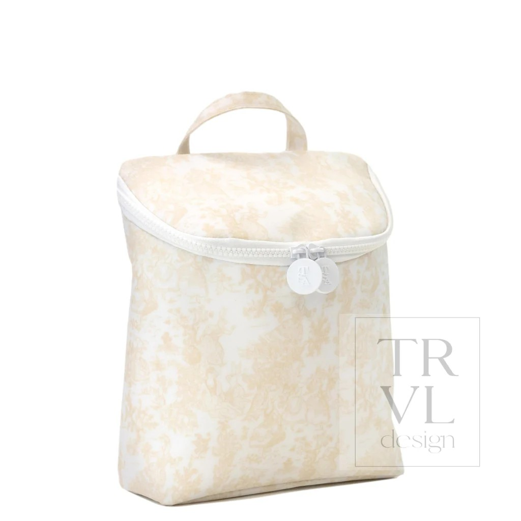 TRVL Bunny Toile Sand 'Take Away' Lunch Bag