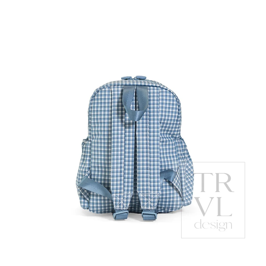 TRVL Rodeo Check Indigo Mini Backer