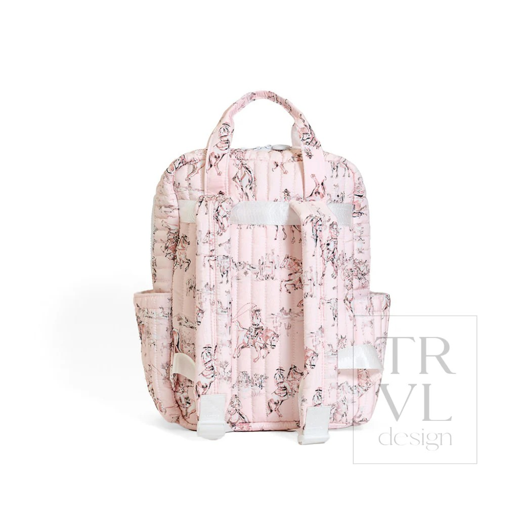 TRVL Cowgirl Toile Quilted Diaper Bag