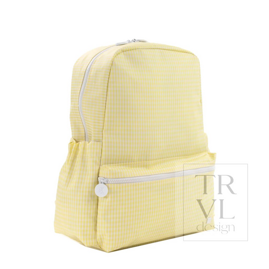 TRVL Buttercup Gingham Backpacker