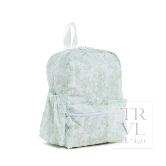 TRVL Bunny Toile Green Mini Backer