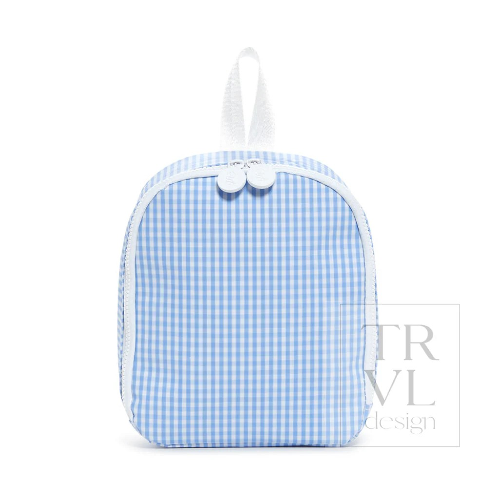 TRVL Sky Gingham 'Bring It' Lunch Bag
