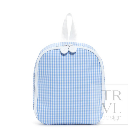 TRVL Sky Gingham 'Bring It' Lunch Bag