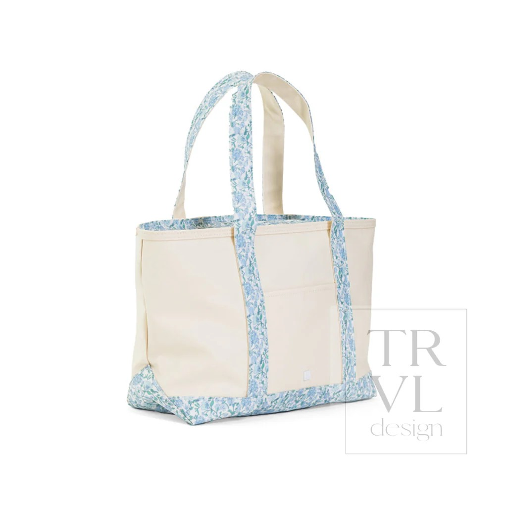 TRVL Hamptons Floral Canvas Totes
