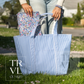 TRVL Sky Gingham Jumbo X-Large Tote