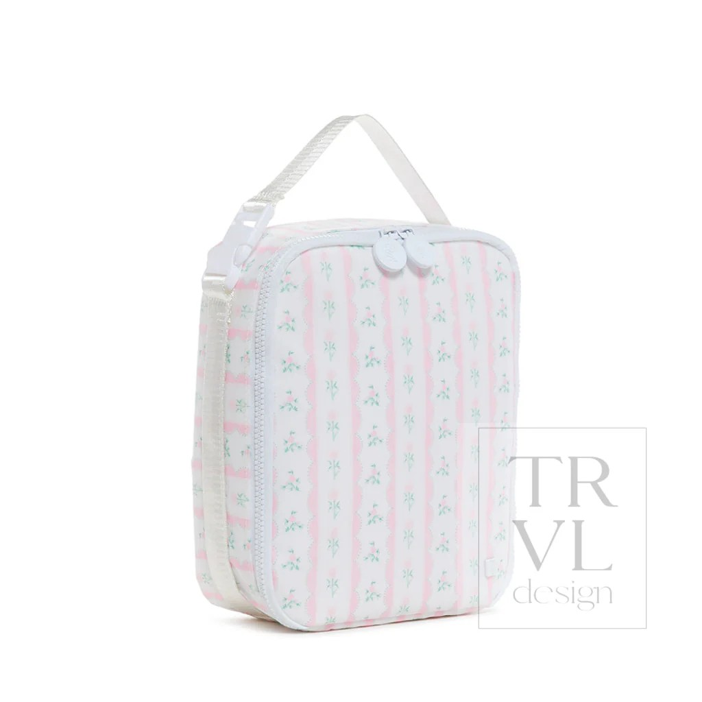 TRVL Ribbon Floral Pink Lunch Box