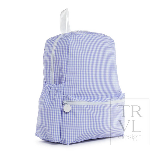 TRVL Lilac Gingham Backpackers