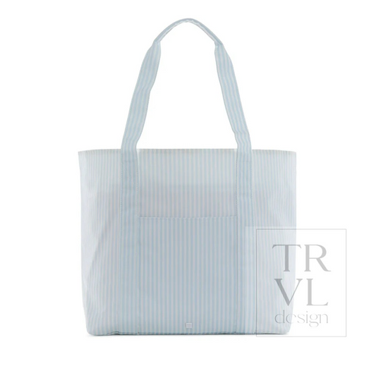 TRVL Pimlico Stripe Blue Jumbo X-Large Tote