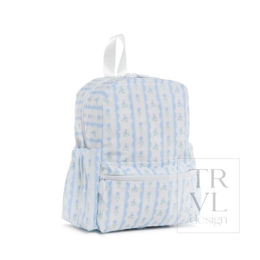 TRVL Ribbon Floral Blue Backpackers