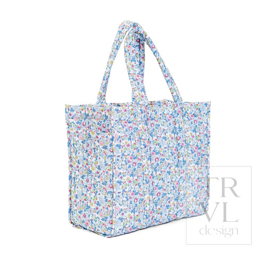TRVL Bridgehampton Floral Quilted Go Go Tote
