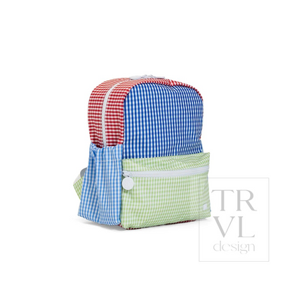 TRVL Patch Blue Backpacks