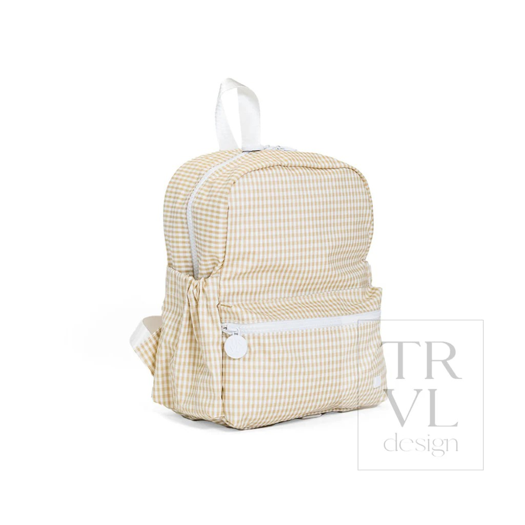 TRVL Khaki Gingham Backpackers