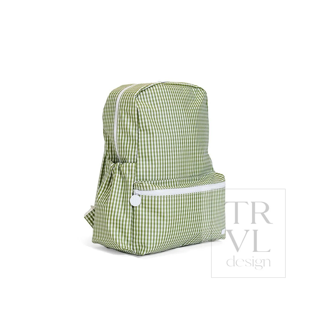 TRVL Moss Gingham Backpacker