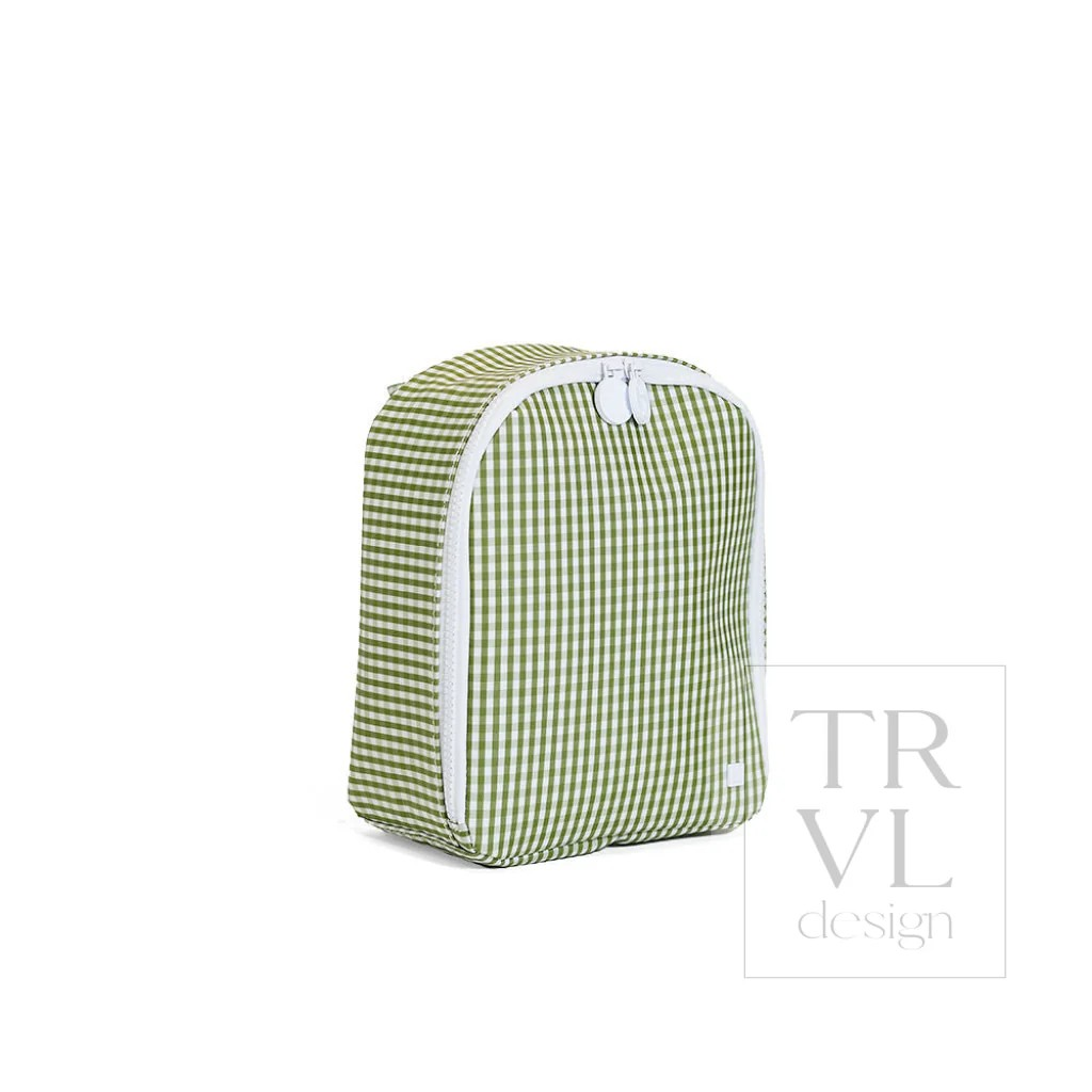 TRVL Moss Gingham 'Bring It' Lunch Bag