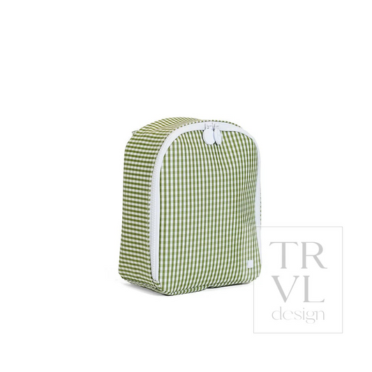 TRVL Moss Gingham 'Bring It' Lunch Bag