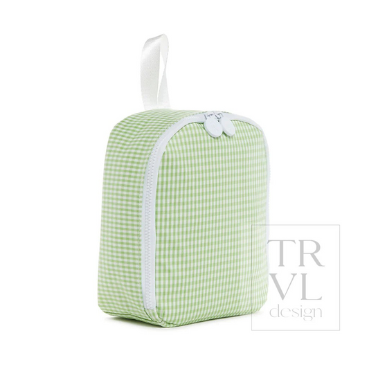 TRVL Leaf Gingham 'Bring It' Lunch Bag
