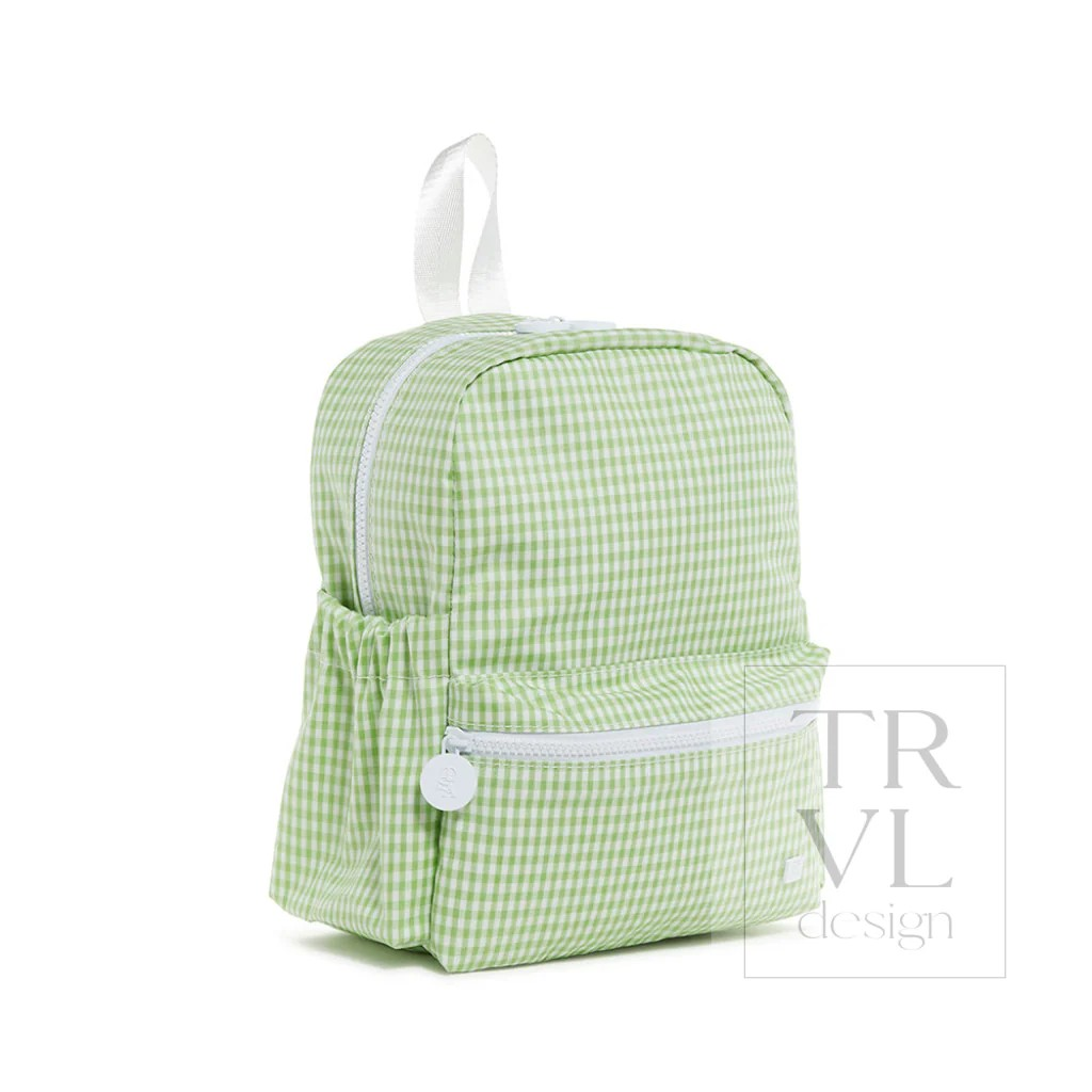 TRVL Leaf Gingham Backpackers