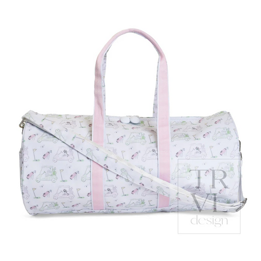 TRVL Putt Putt Pink Large Roll Duffel Bag