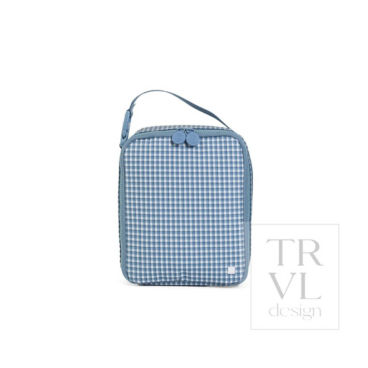 TRVL Rodeo Check Indigo Lunch Box