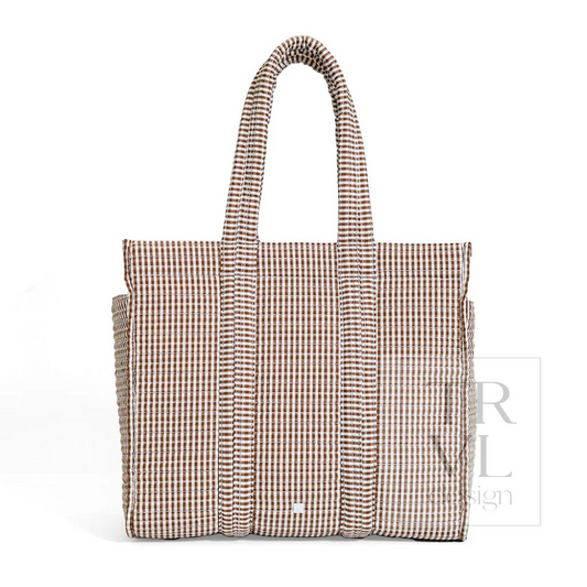 TRVL Coco Gingham Quilted Go Go Tote