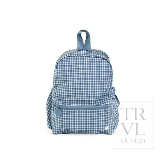 TRVL Rodeo Check Indigo Mini Backer