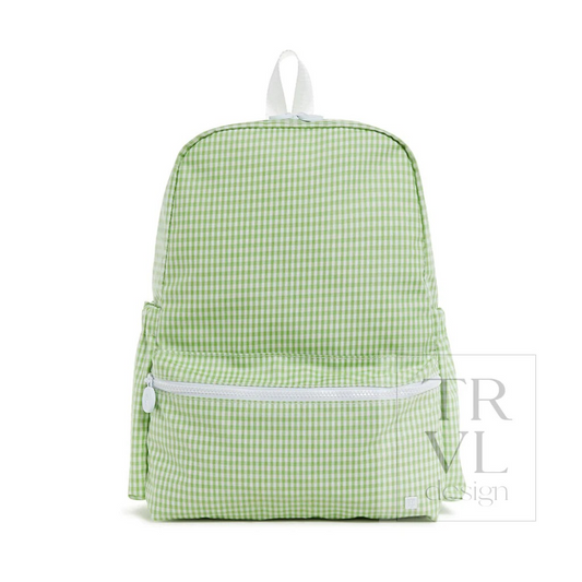 TRVL Leaf Gingham Backpackers