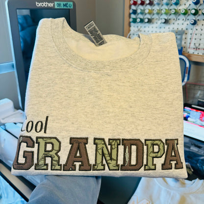 Papa Keepsake Embroidered Crewneck