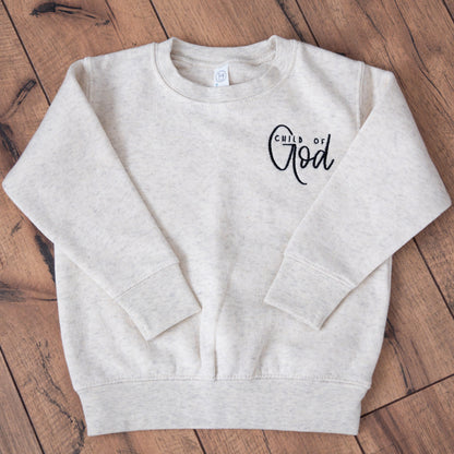 Child of God Embroidered Toddler Crewneck