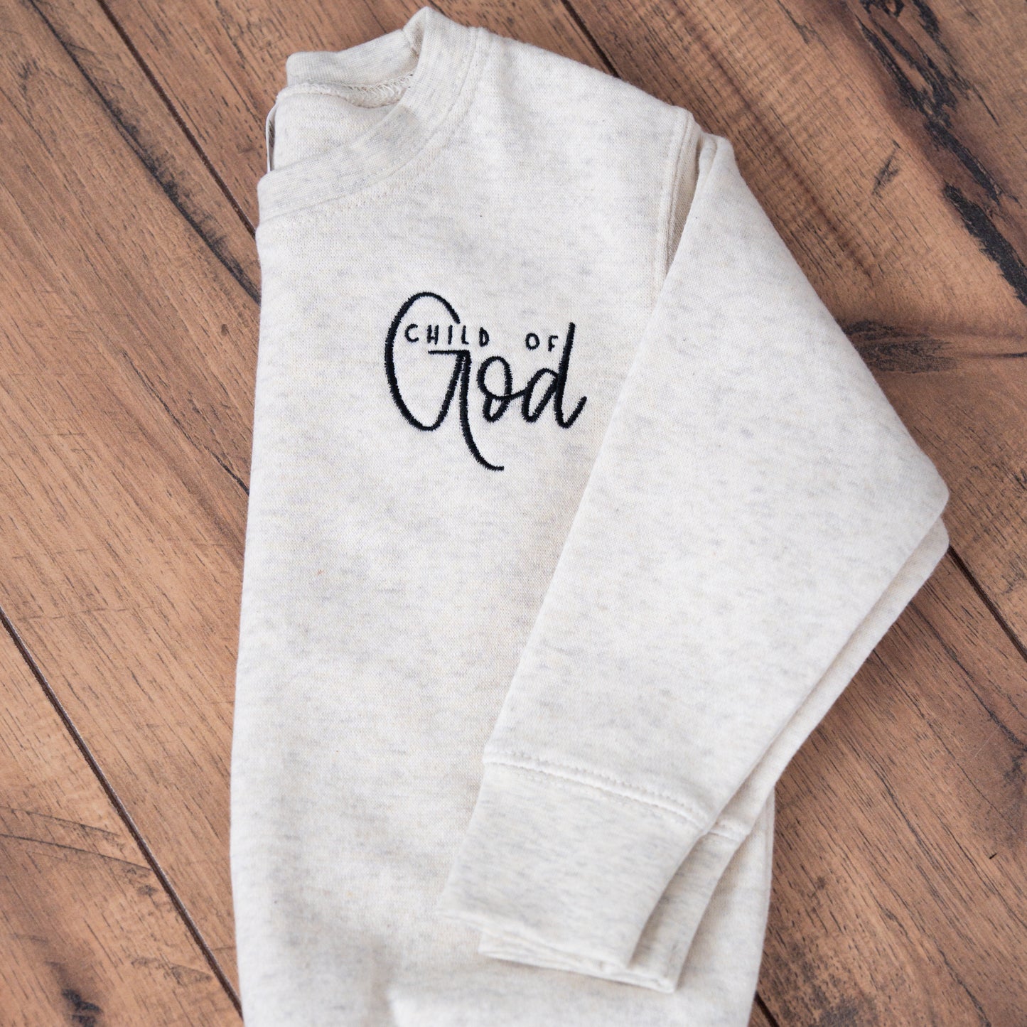 Child of God Embroidered Toddler Crewneck