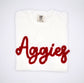 Aggies Chenille Yarn Embroidered Comfort Colors Tee