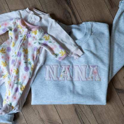 Nana Keepsake Embroidered Crewneck