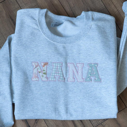 Nana Keepsake Embroidered Crewneck