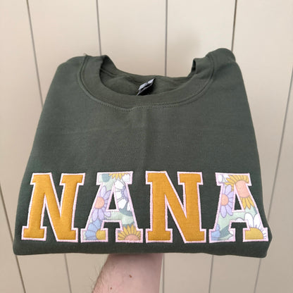 Nana Keepsake Embroidered Crewneck