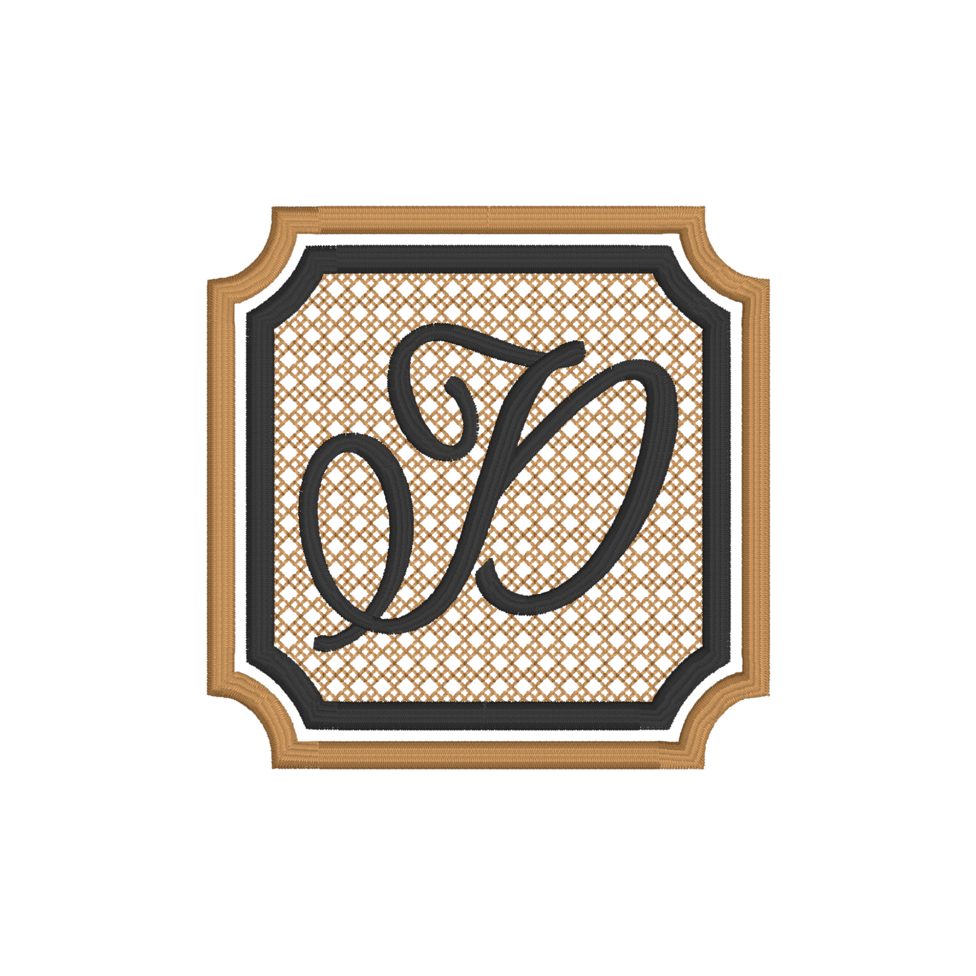 Twilight Embossed (one letter/2 colors)