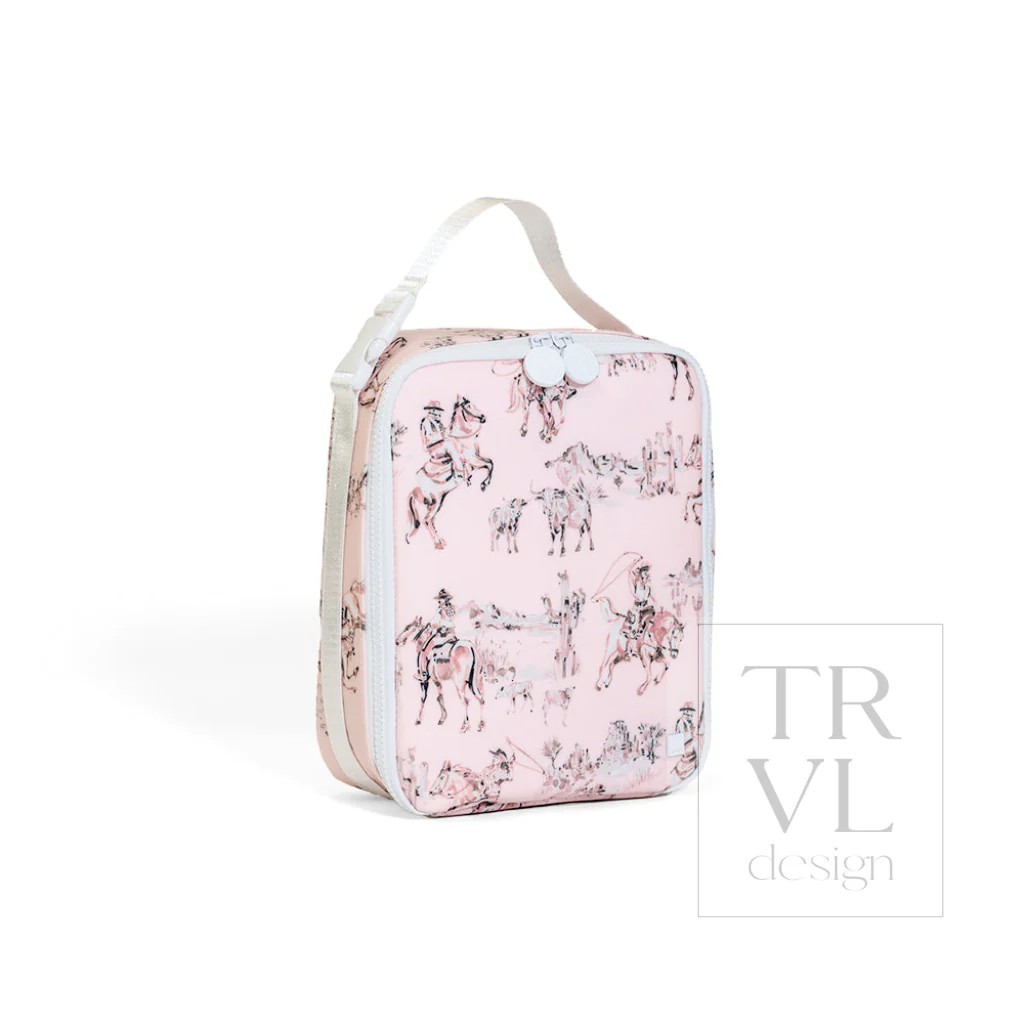 TRVL Cowgirl Toile Lunch Box