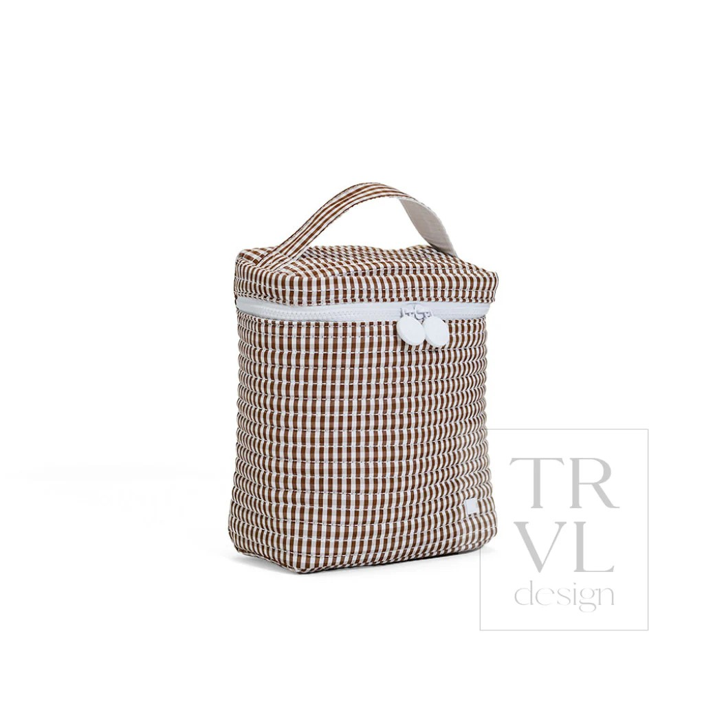 TRVL Coco Gingham Quilted Go Go Lunch Bag