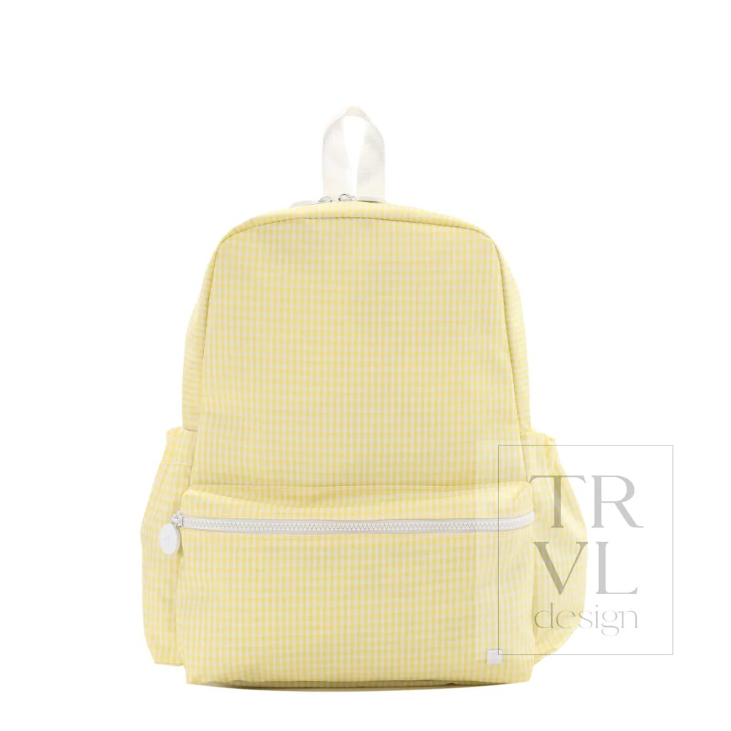 TRVL Buttercup Gingham Backpacker