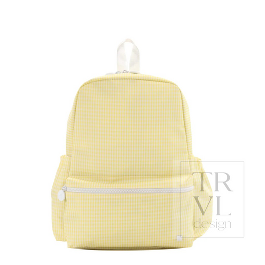 TRVL Buttercup Gingham Backpacker