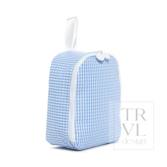 TRVL Sky Gingham 'Bring It' Lunch Bag