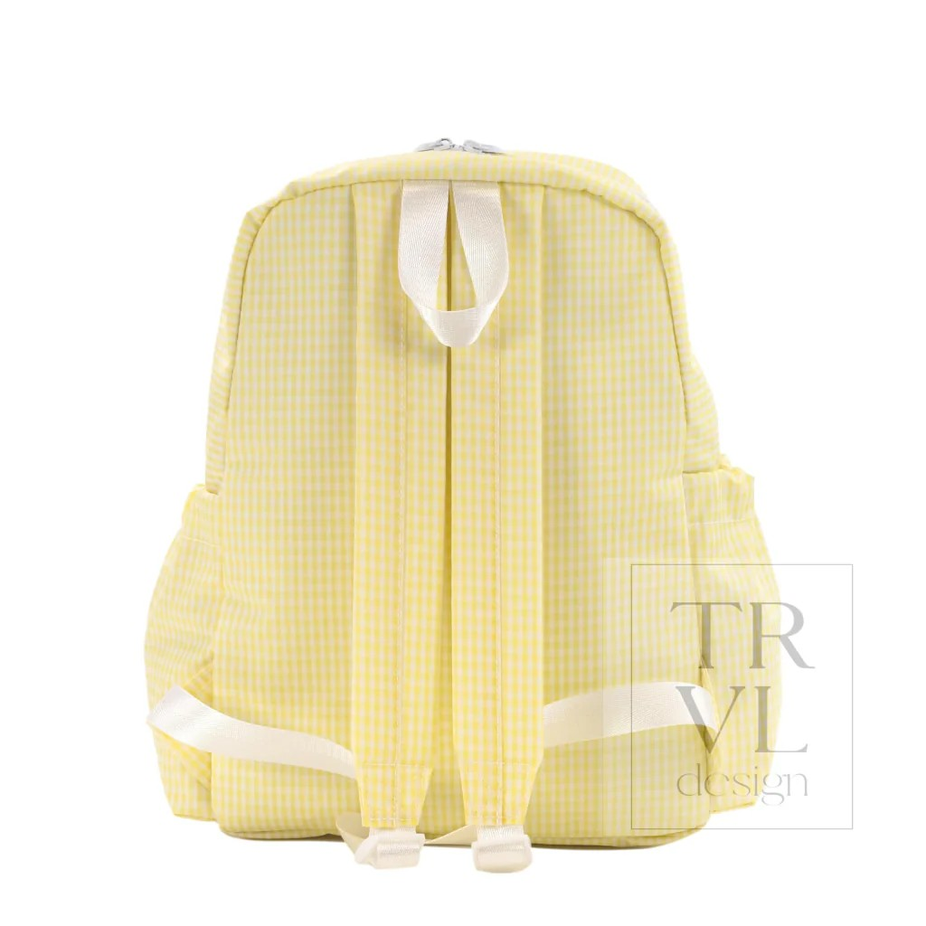 TRVL Buttercup Gingham Backpacker