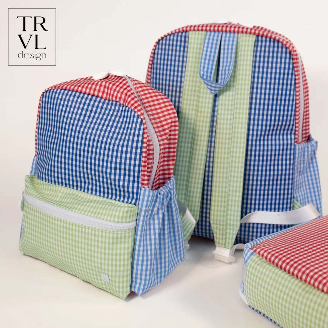 TRVL Patch Blue Backpacks
