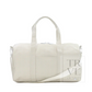 TRVL Pearl Grey Gingham Weekender Duffel Bag