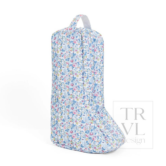 TRVL Bridgehampton Floral Quilted Boot Bag
