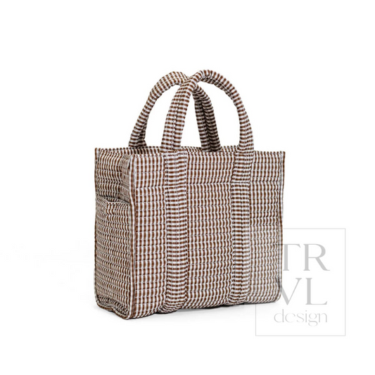TRVL Coco Gingham Quilted Go Go Tote