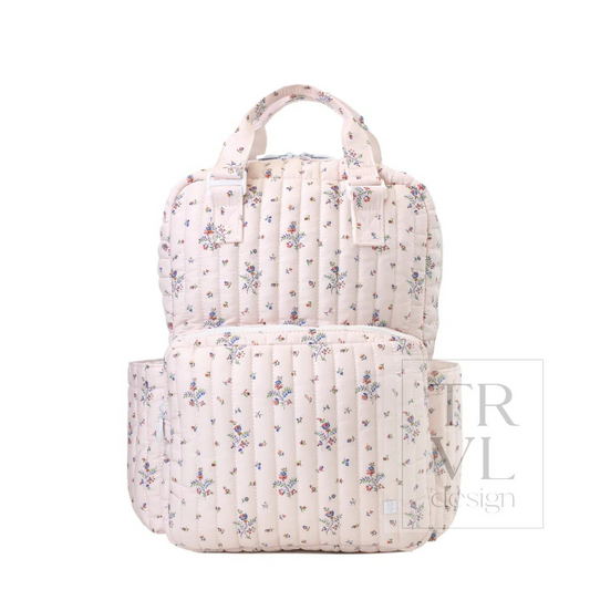 TRVL Fleurie Quilted Diaper Bag